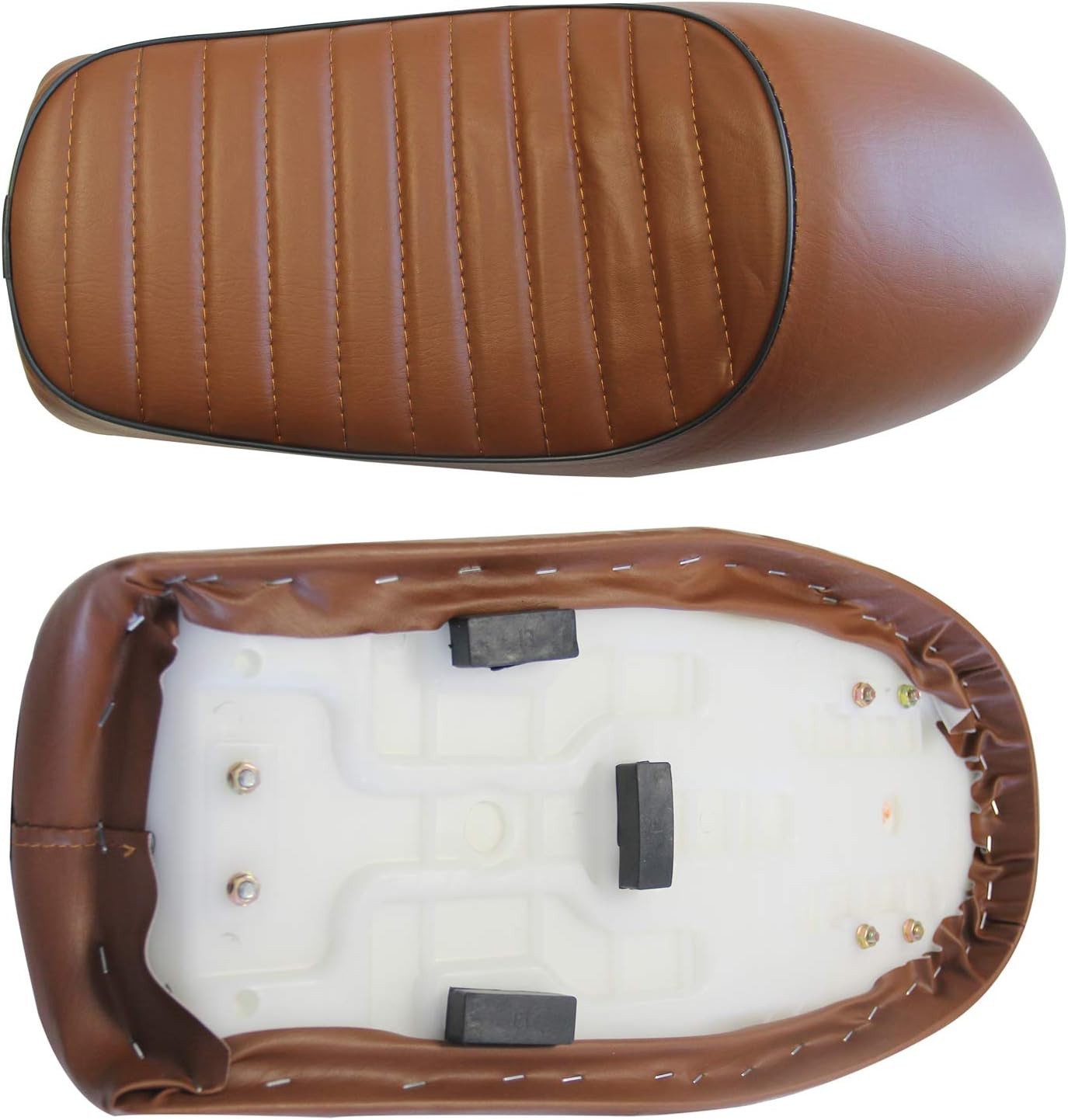 For Moto Guzzi V35 V65 V75 V85 V7 Brown Motorcycle Hump Cafe Racer Seat Saddle