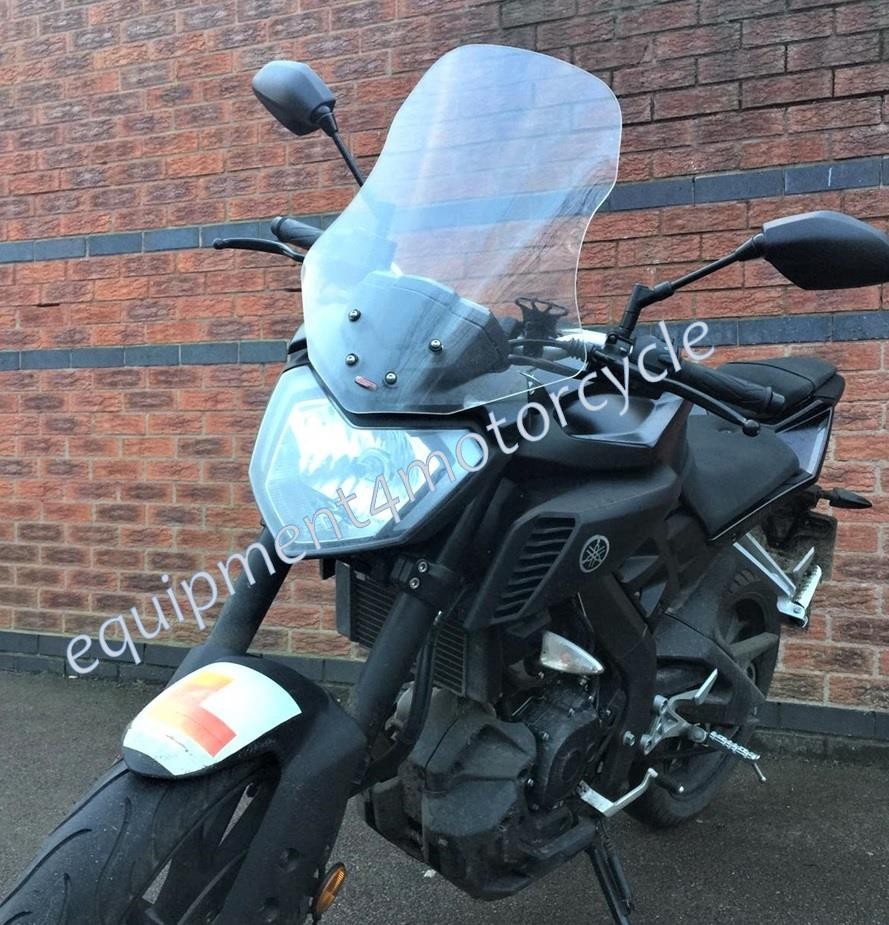 Yamaha MT125 windscreen MT 125 tall 45 cm windshield clear 2014-2019