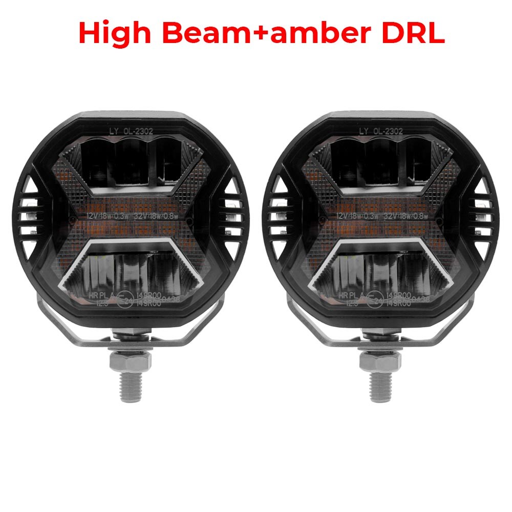 24W X Style Offroad Driving Lights Waterproof LED Spot Lamp For Jeep SUV Truck