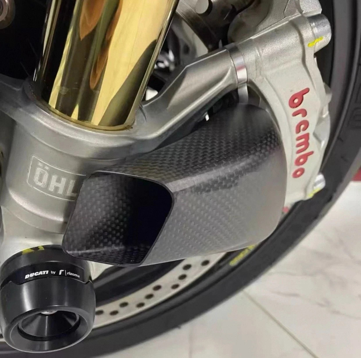 For DUCATI Monster 937/SP 950/SP 21-24 Carbon Air Duct Caliper Radiator Cover