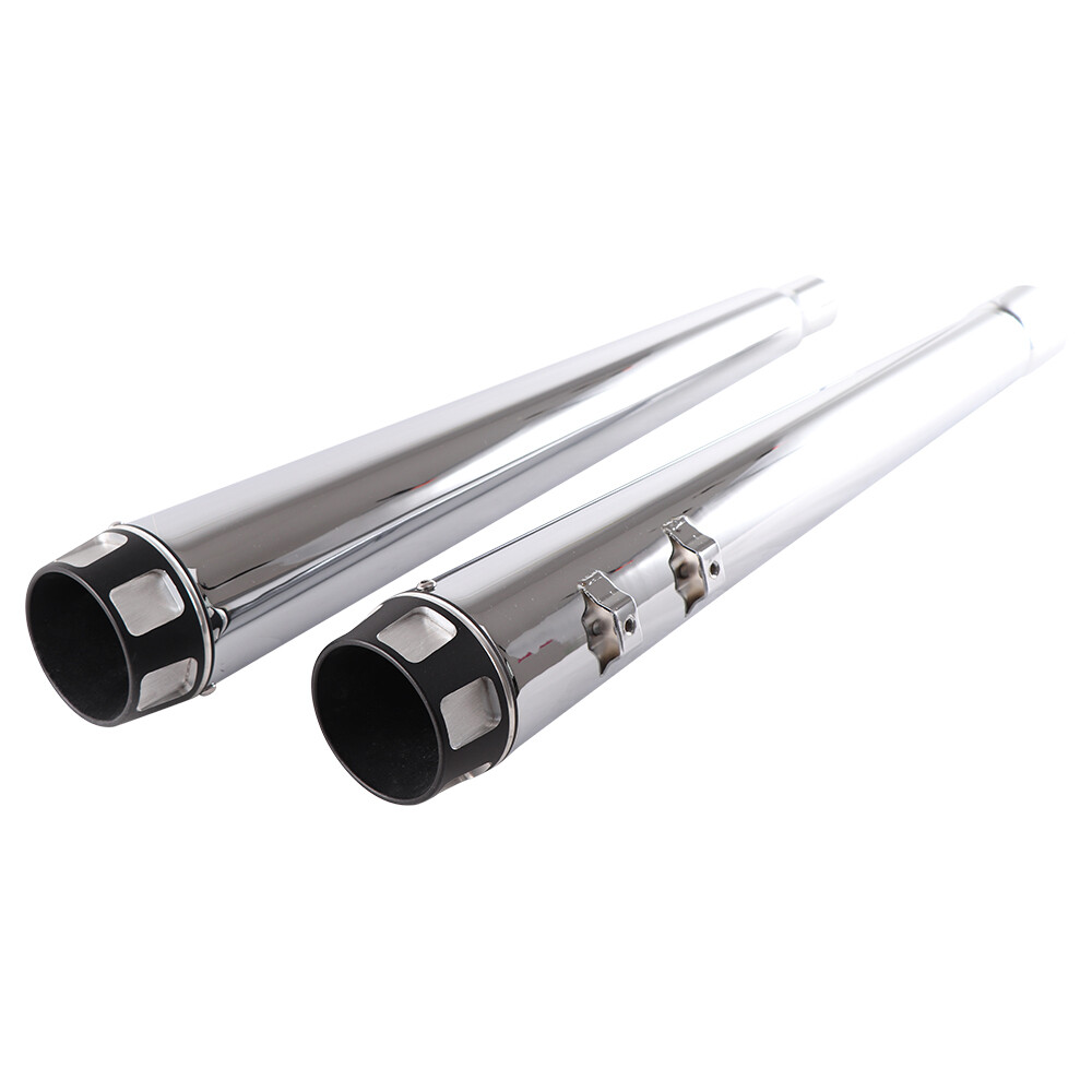 SHARKROAD Exhaust 4.4″ Megaphone For Harley Slip on Mufflers 2017-UP Deep Sound