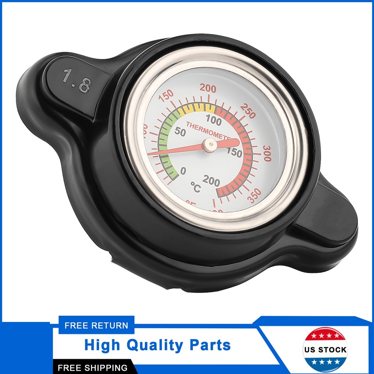 1.8 High Pressure Radiator Cap Temperature Indicator Direct Replacement Gearzaar