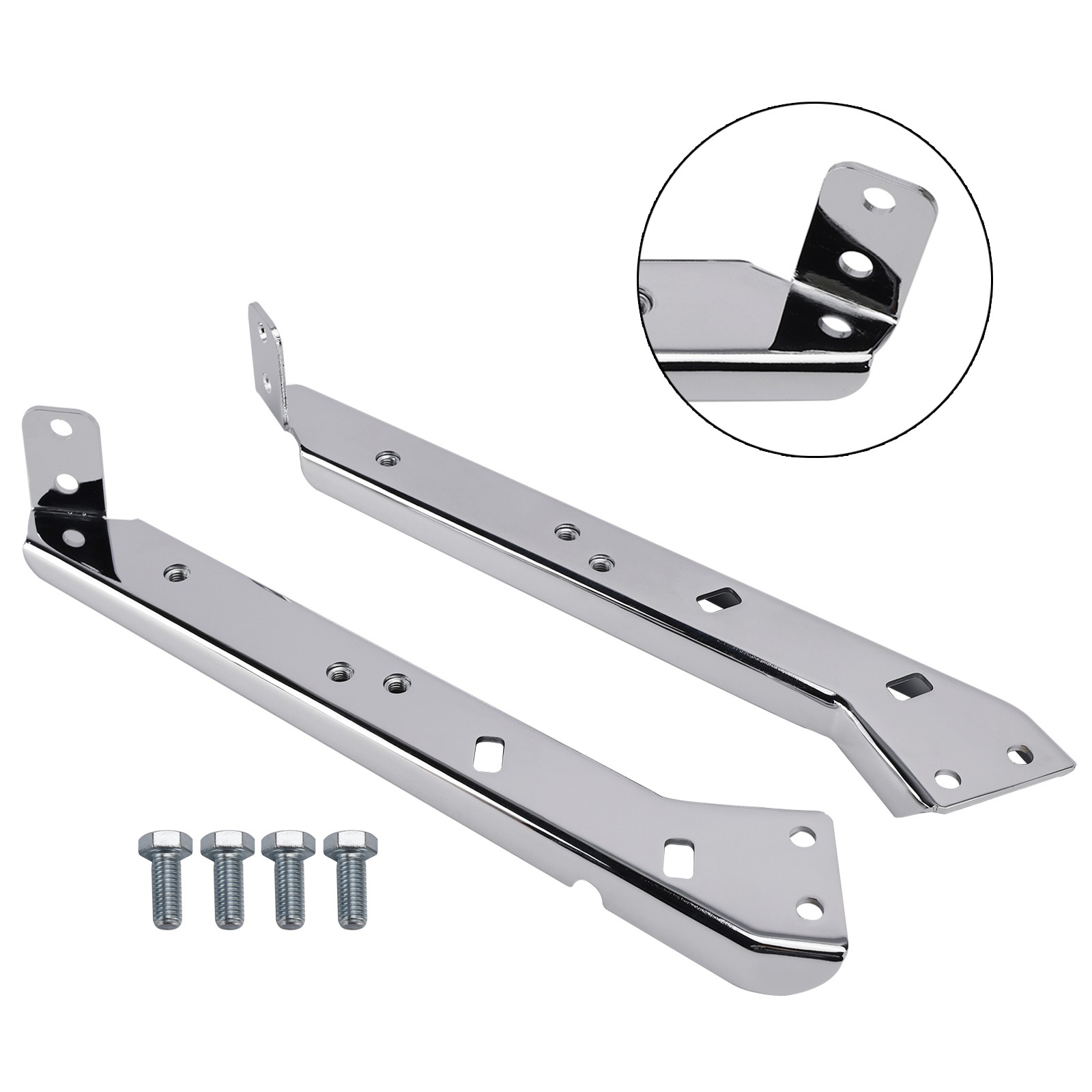 Saddlebag Rail Support Bracket 90718-79C Chrome For Touring Road Glide Flt 85-08