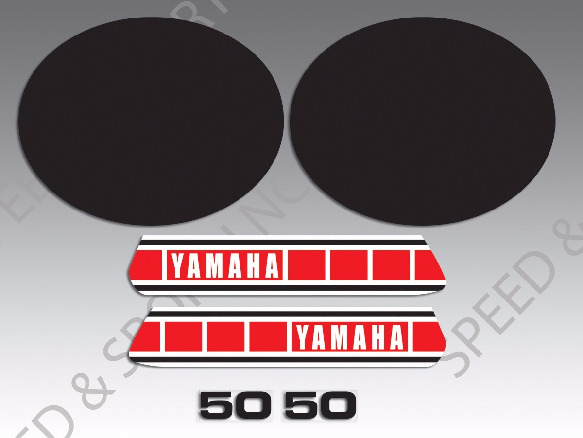 YAMAHA 1980 YZ50 YZ 50 DECAL GRAPHIC KIT SET EUROPEAN TANK COLORATION AUSTRALIA
