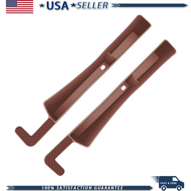 Universal Car Seat Gap Filler and Storage Organizer, 2PCS Brown, CarColor: Brown