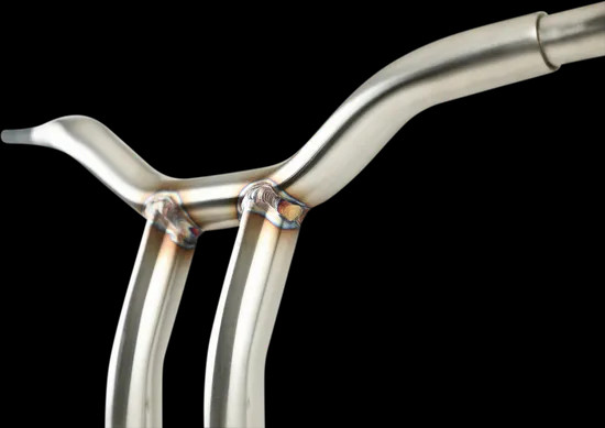 1.25in Kage Fighter Bent Riser Handlebar 10in Rise Dyna Super Glide Sport 99-05