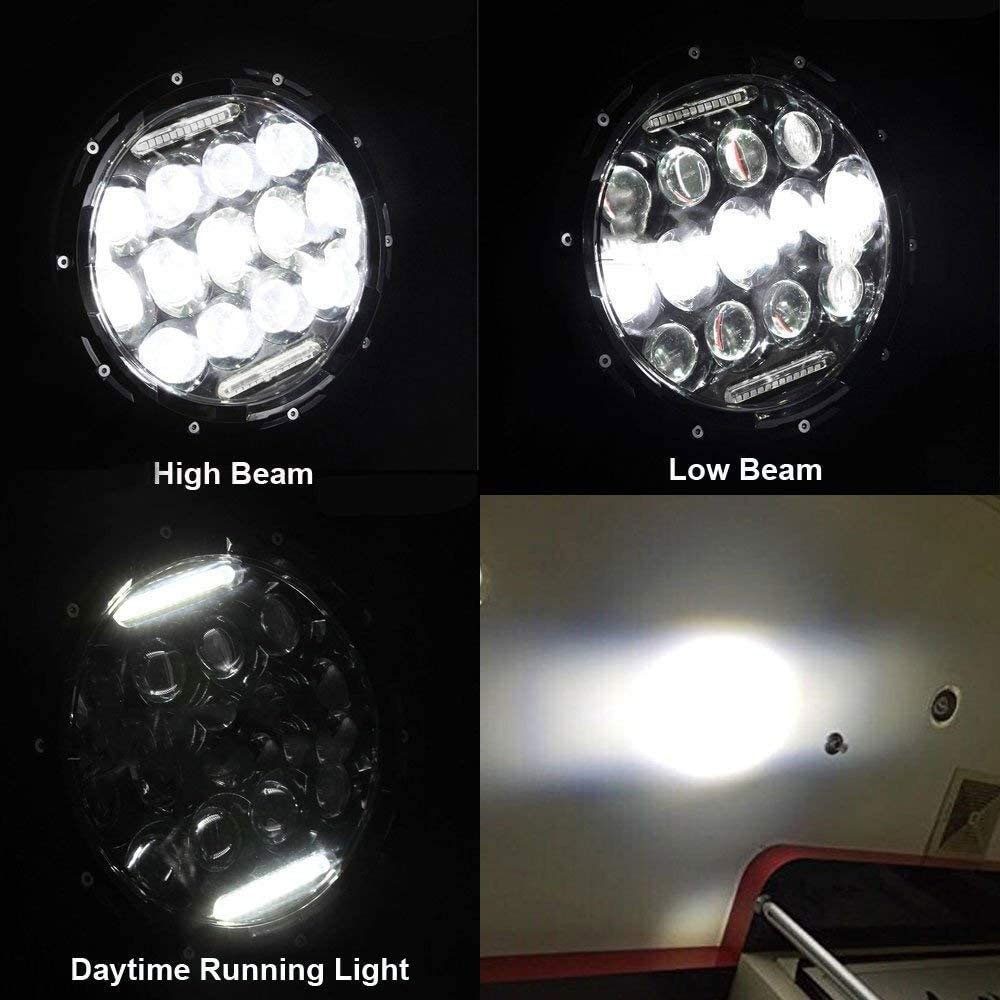 For Harley Davidson Electra Glide Classic 7″ LED Headlight + 4.5″ Passing Lights