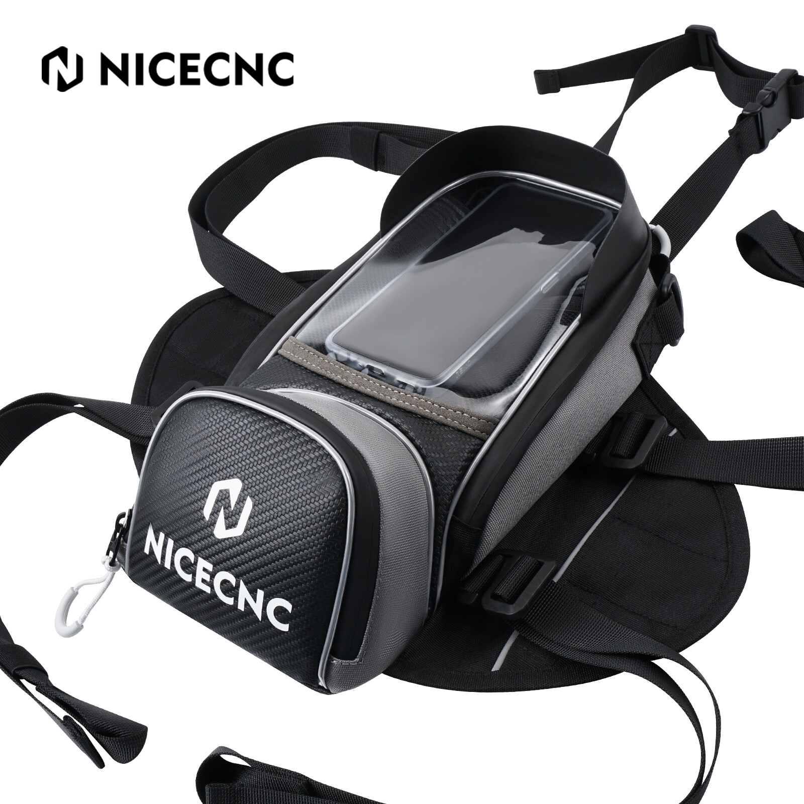 Waterproof Motorcycle Fuel Tank Bag Magnetic Motorbike Luggage Phone Storage Bag