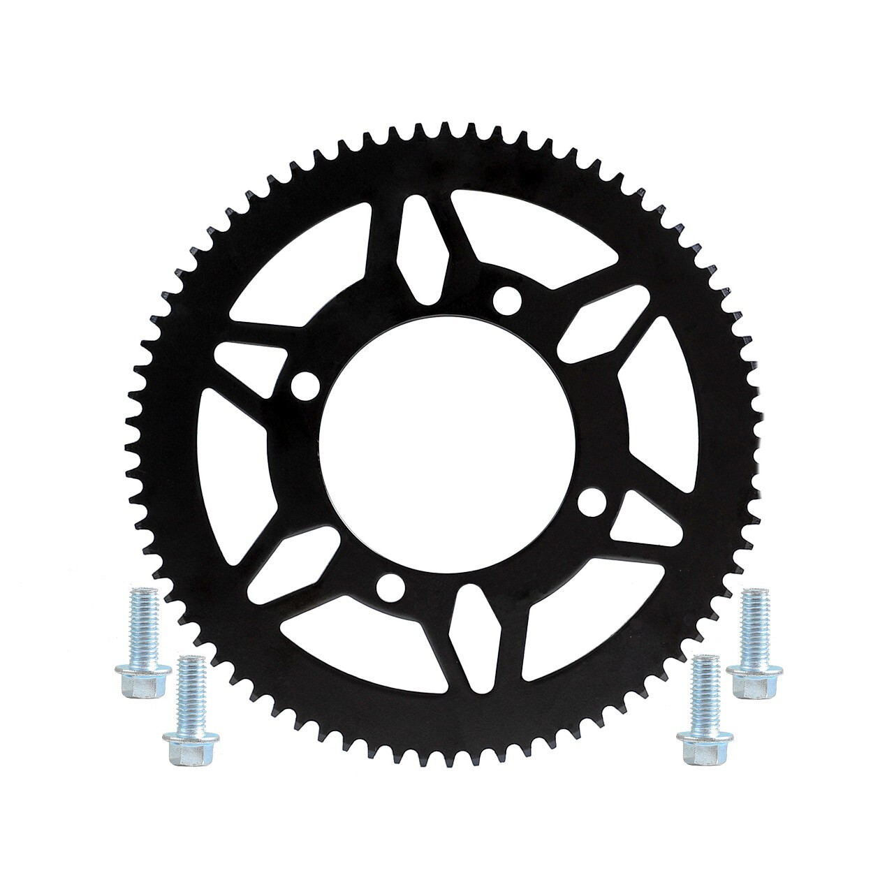 76T 76mm Rear Sprocket for 219H Driven Chain Karting E-bike Trikes Drift Go Kart