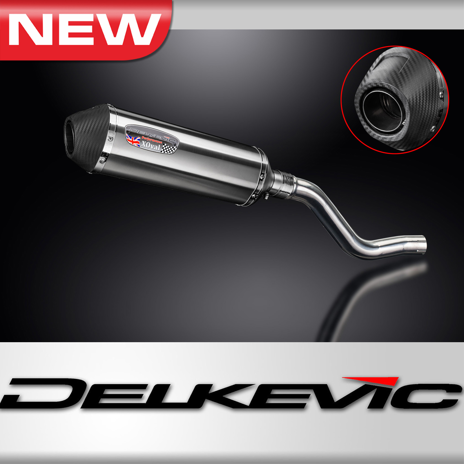Kawasaki KLR650E 08-18 KLR650 22-24 13.5″ X-Oval Stainless Exhaust Muffler Kit