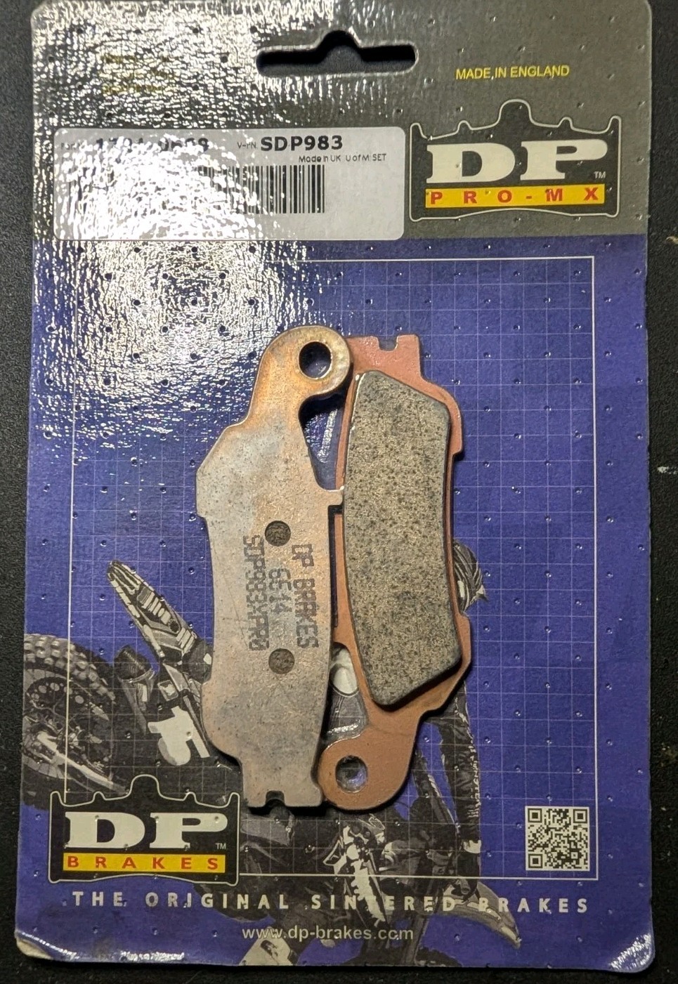 DP Brakes SDP983 Sintered Metal Front 1721-0689 Yamaha YZ