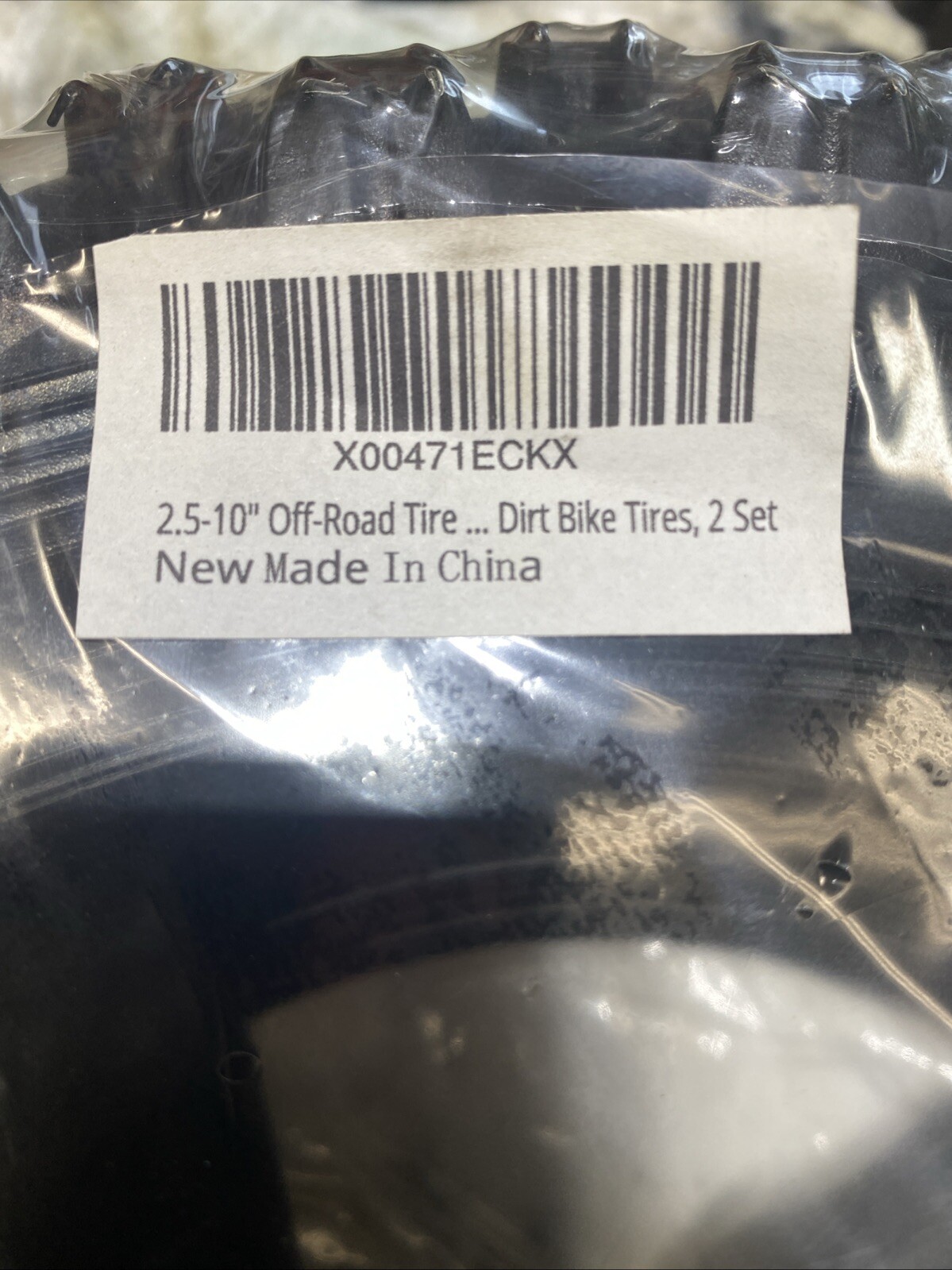 Suzuki 90’s JR50 Pit Bike Tires 2- 2.50 X10 & 2 Tubes Aftermarket No Name RM