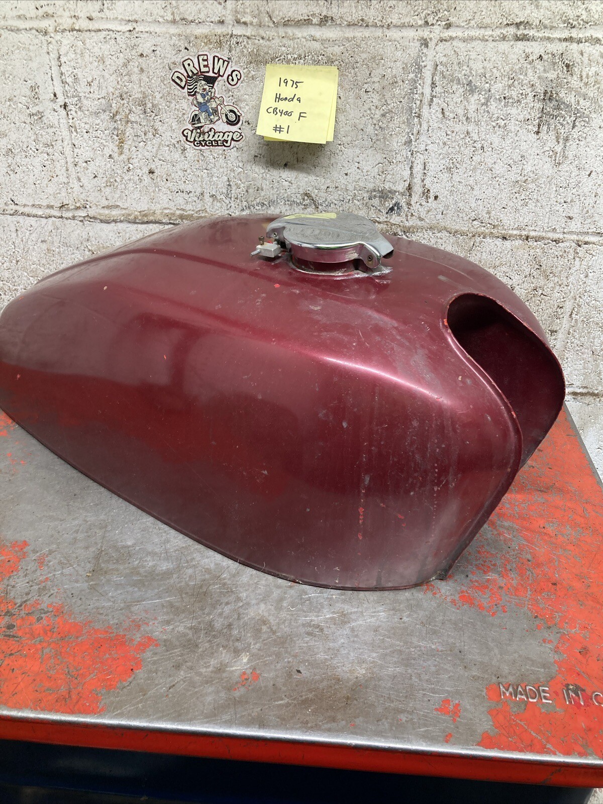 1975 Honda Cb400f Cb 400 F Gas Fuel Petrol Tank Nice