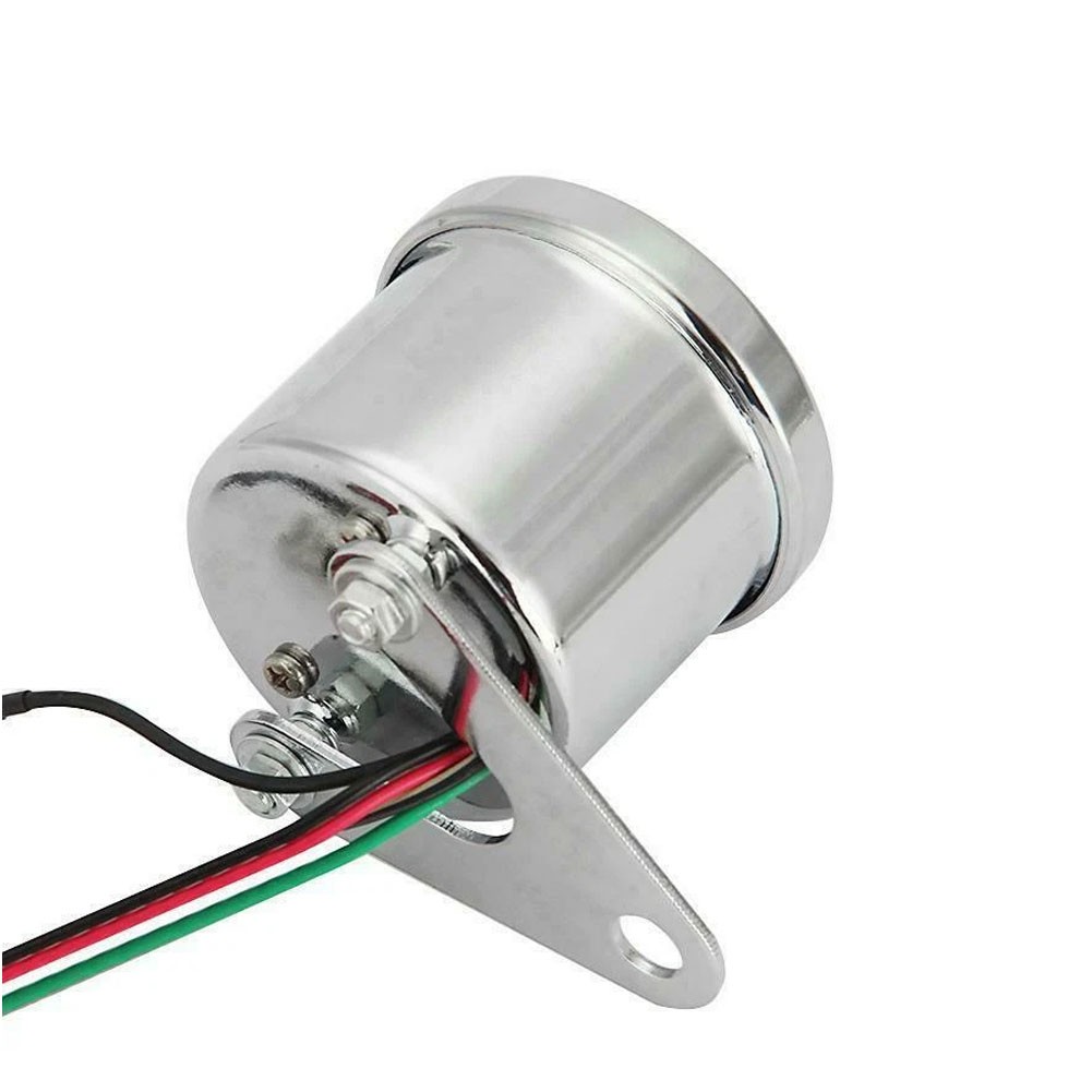 DC 12V Universal Motorcycle Tachometer Electronic Tach Meter Speedometer Gauge