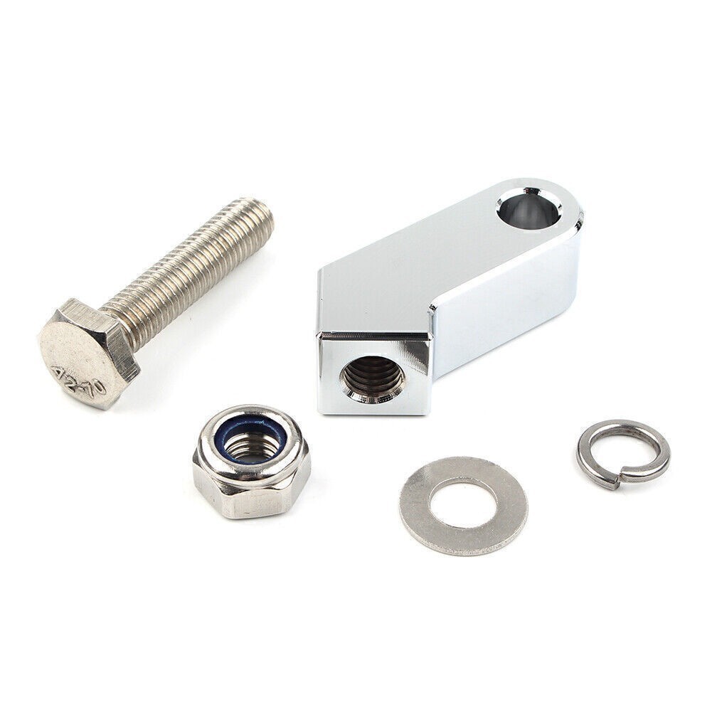 Motorcycle Chrome Headlight Block Bracket Mount Kit Fit Harley Electra Glide