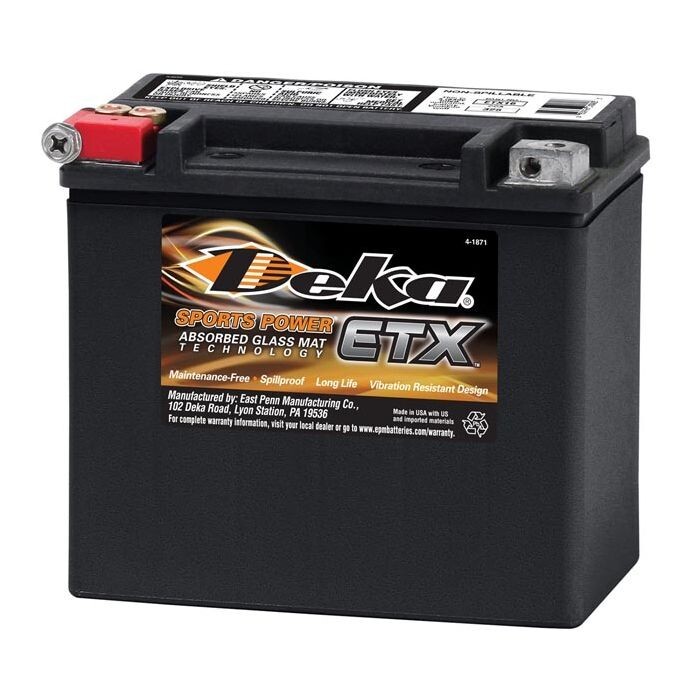 Deka Sports Power ETX-16 AGM Battery – MADE IN USA
