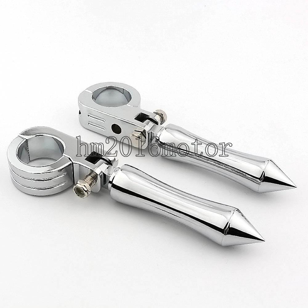 1.5 inch 1-1/2″ Crash Bar Engine Guard Highway Foot Pegs For Harley Davidson