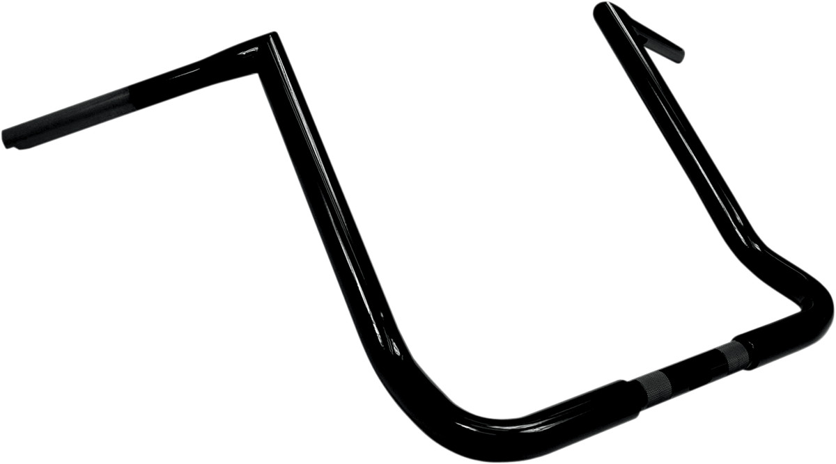 LA Choppers 1-1/4in. Twin Peaks Ape Hanger Handlebar 16in. Black Batwing