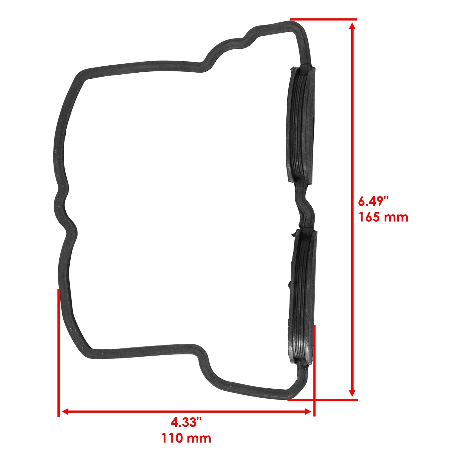 Cylinder Intake Exhaust Gasket Valve Kit for Kawasaki KX250F 2009-2016