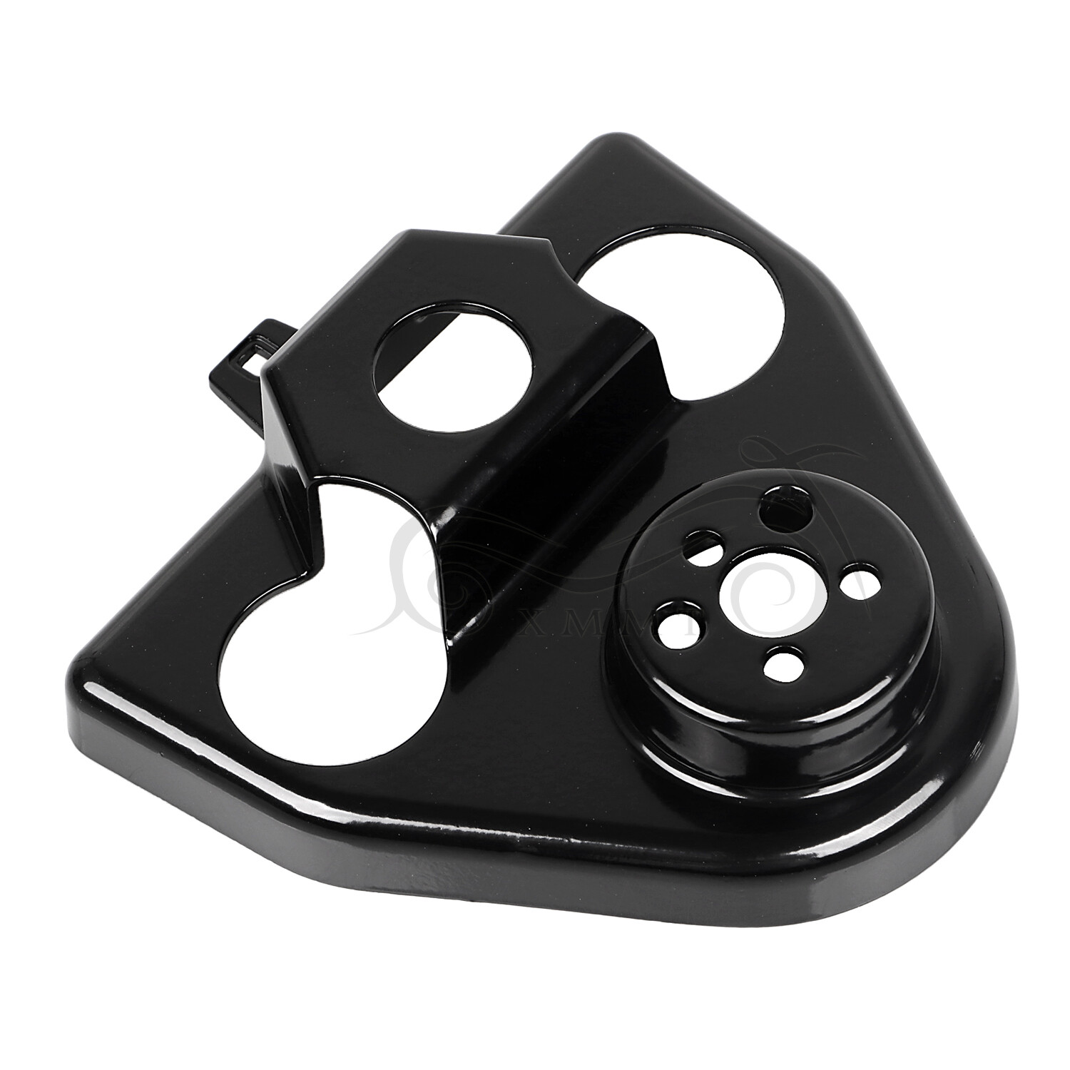 Black Zinc Alloy Handlebar Riser Cover Fit For Harley Road King Shrine SE FLHR
