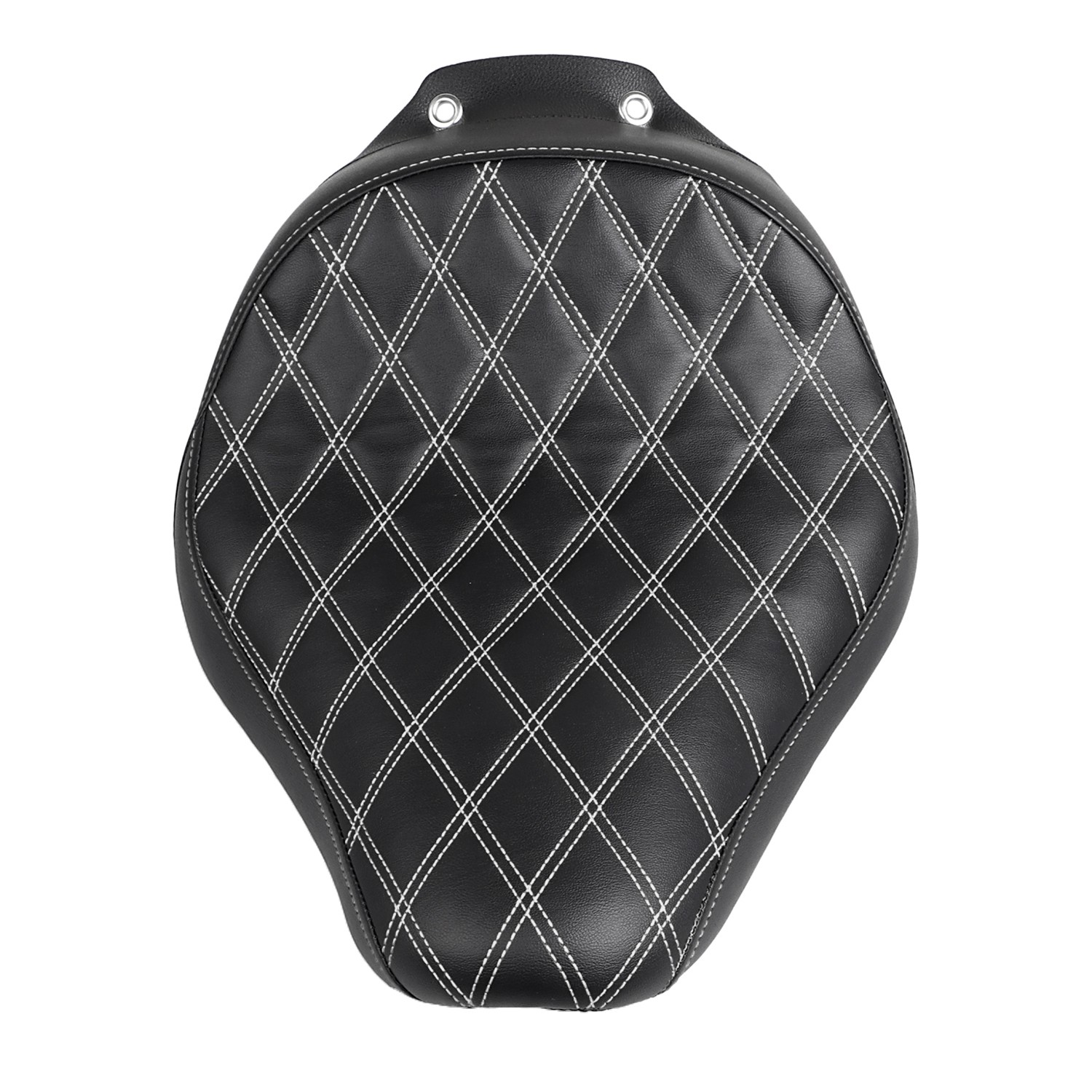 White Stitching Front Driver Rider Solo Seat For Harley Fat Boy FLSTF EFI FLSTFI