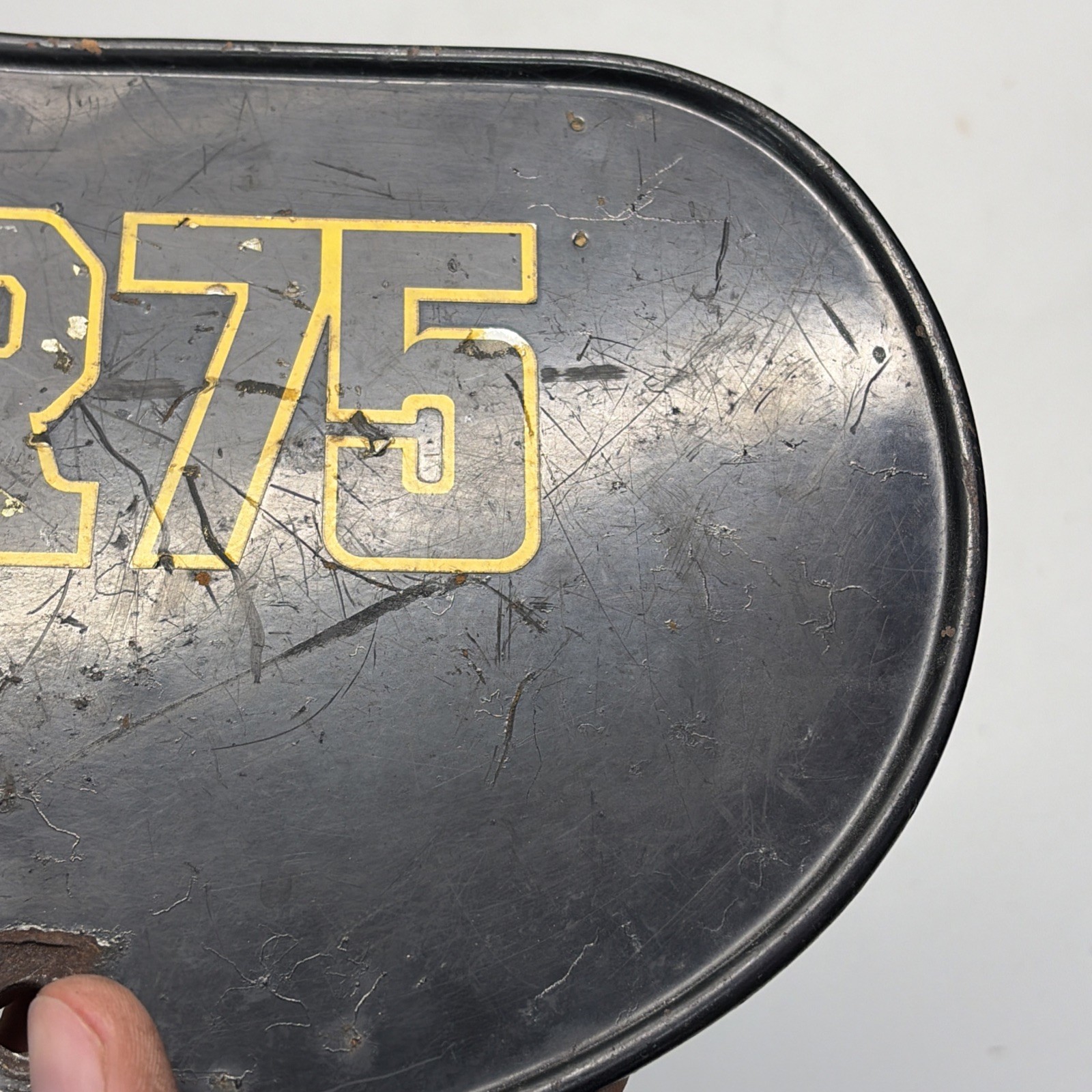 HONDA xr75 xr 75 Steel side panel airbox cover Number plate
