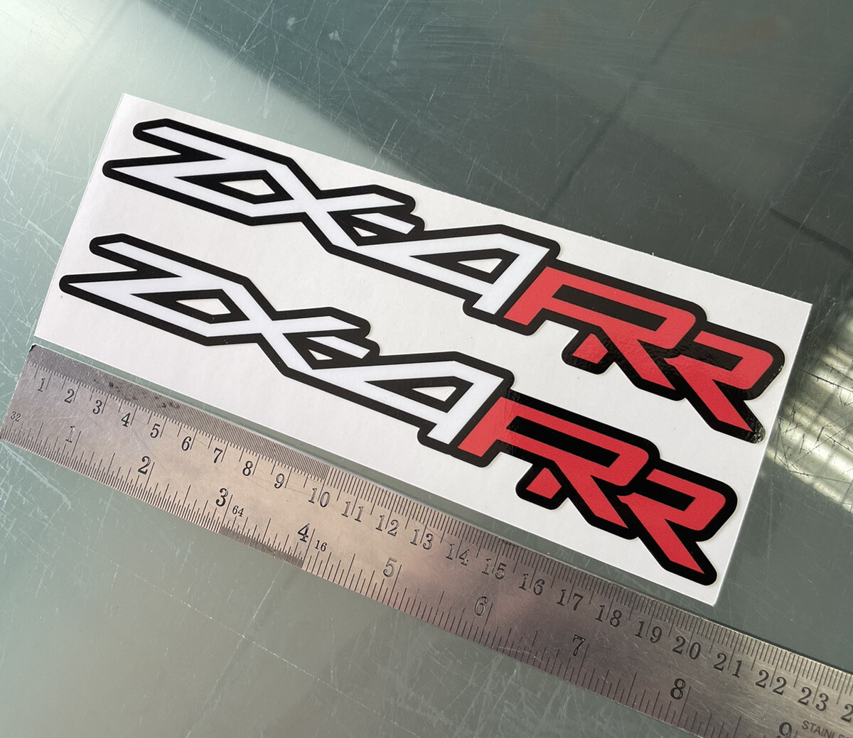 ZX4RR ZX-4RR ZX4R Fairing Decals / Stickers (Any Colour*) (200mm x 33mm) X2