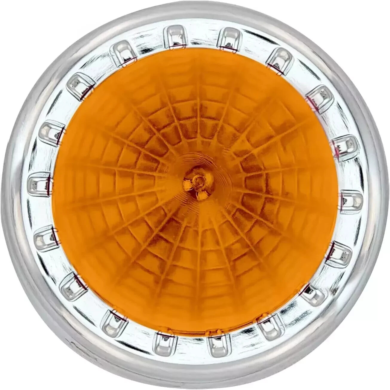 2” Bullet Motorcycle Turn Signal Light Amber Lenses Covers Clip-on For Harley