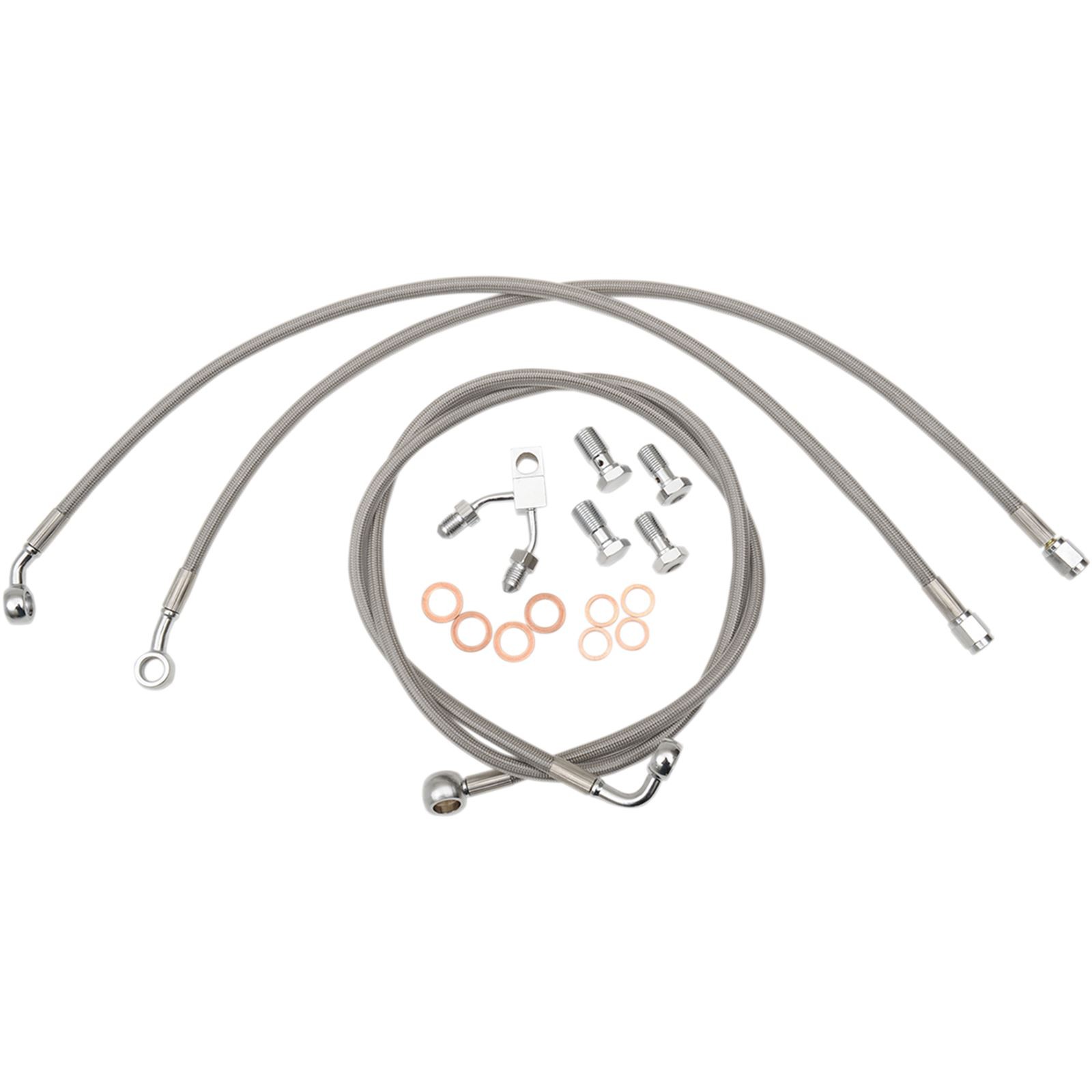 LA Choppers Stainless Steel Brake Lines – FXSB ABS LA-8122B13