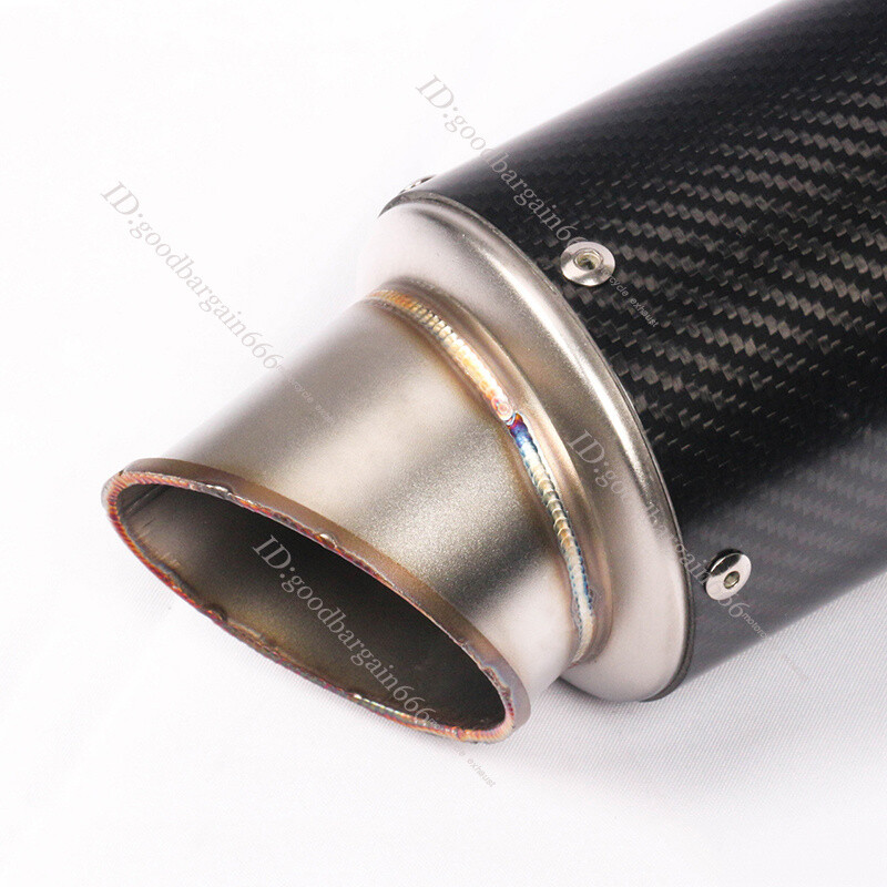 Carbon Fiber 61mm Exhaust Pipe Motorcycle Muffler Escape with DB Killer Silencer