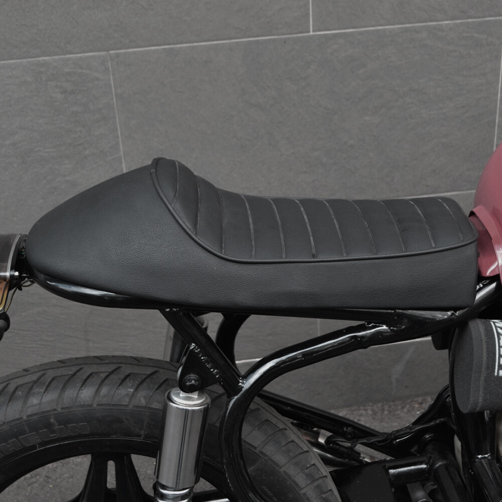 Motorcycle Cafe Racer Seat Flat & Hump Saddle For Honda CB Dyna Suzuki GS Yamaha