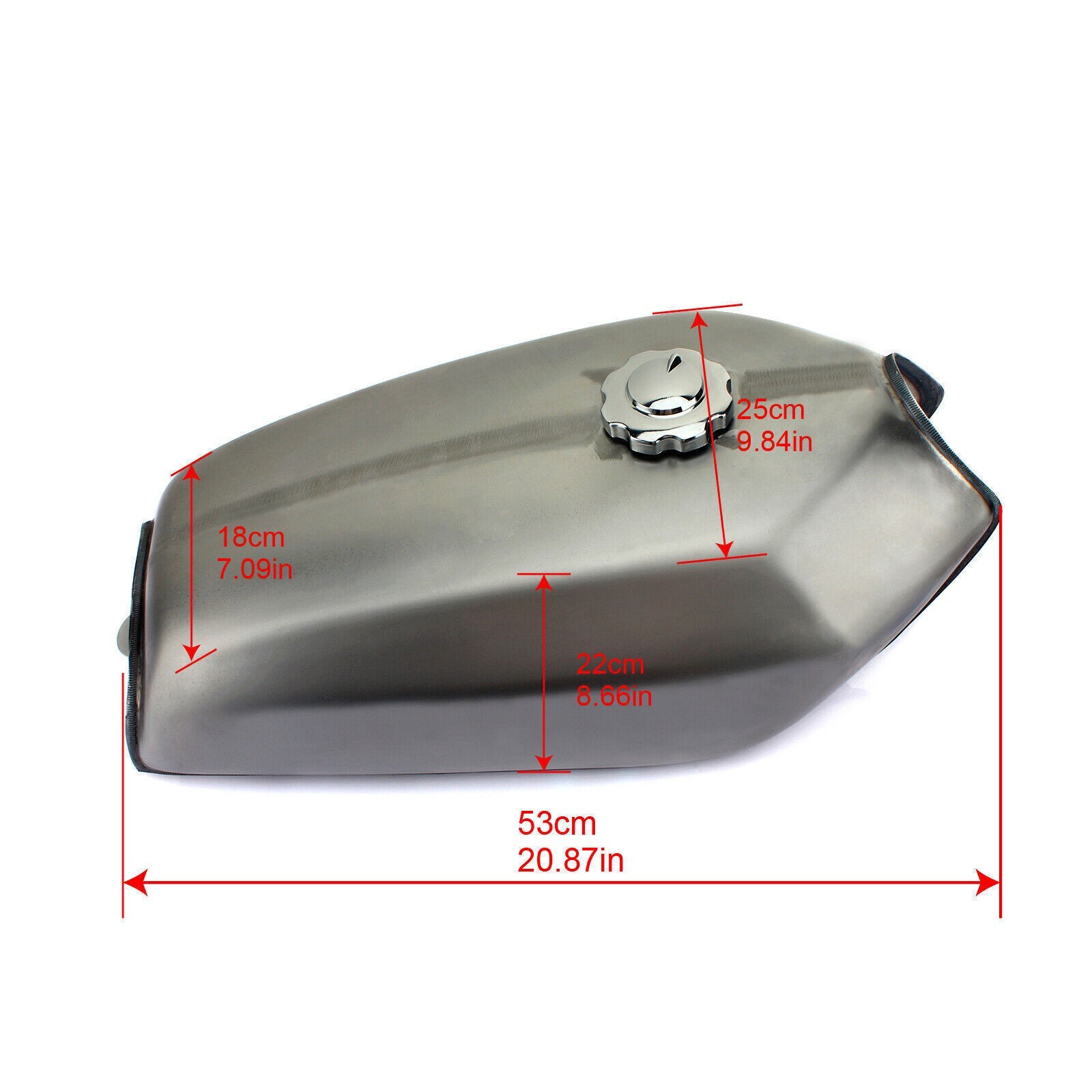2.4Gal Universal Cafe Racer Vintage Gas Fuel Tank for Honda CG125 CG125S CG250