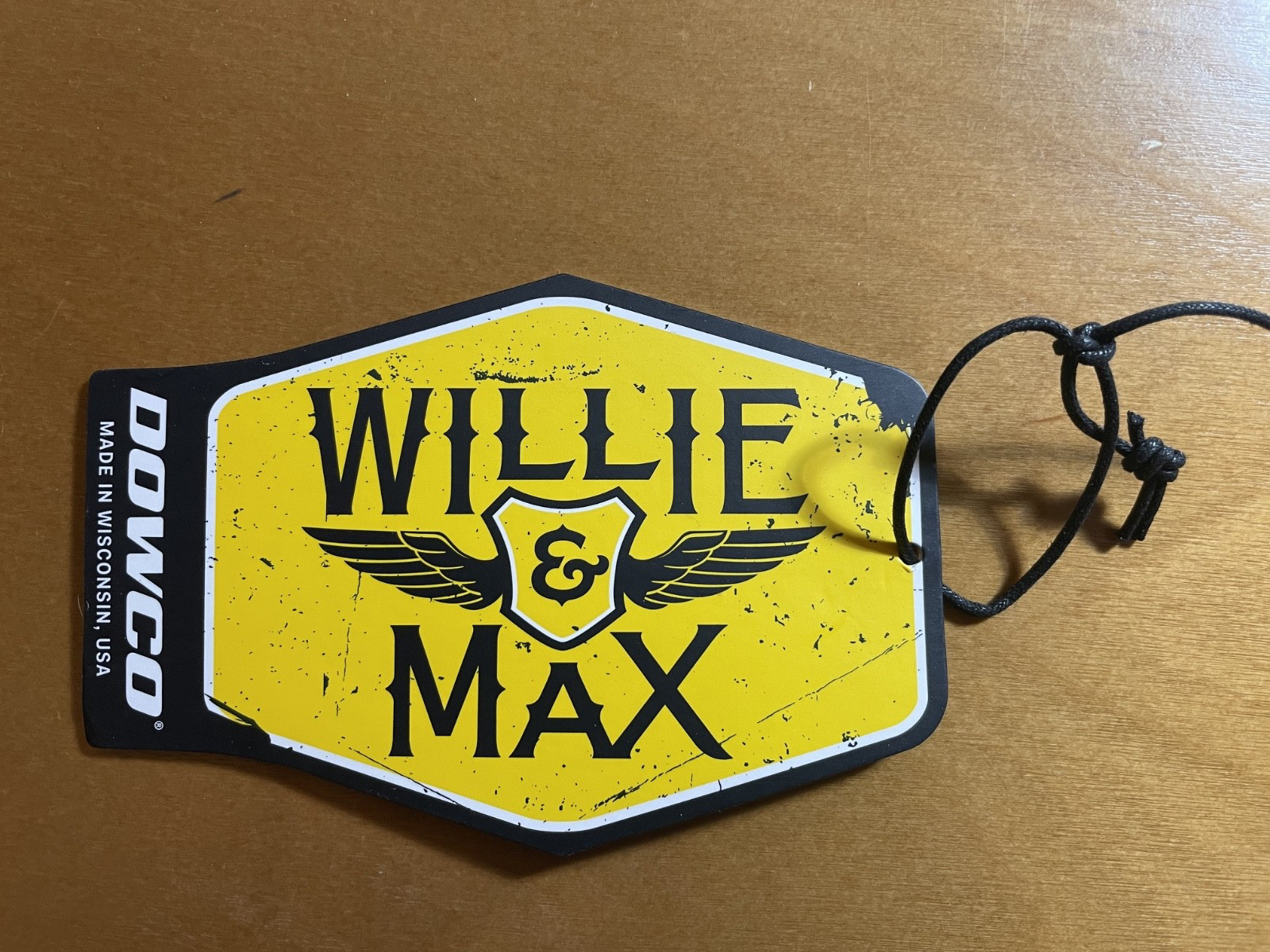 Willie & Max Black Synthetic Leather Motorcycle Swingarm Bag Made in USA