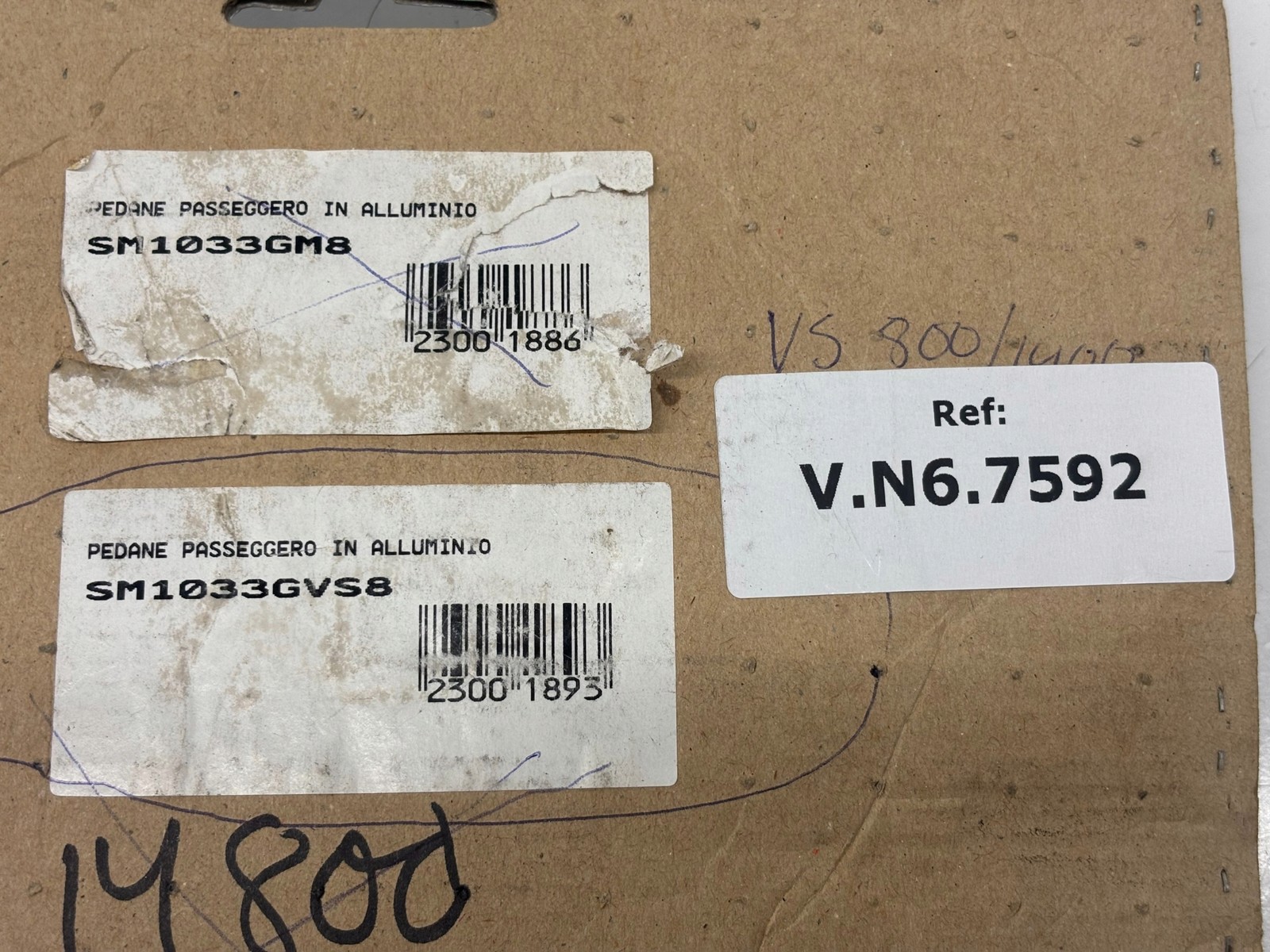 Mapam Suzuki VS 800/1400 SM1033GVS8 Passenger Foot Pegs 1 Piece