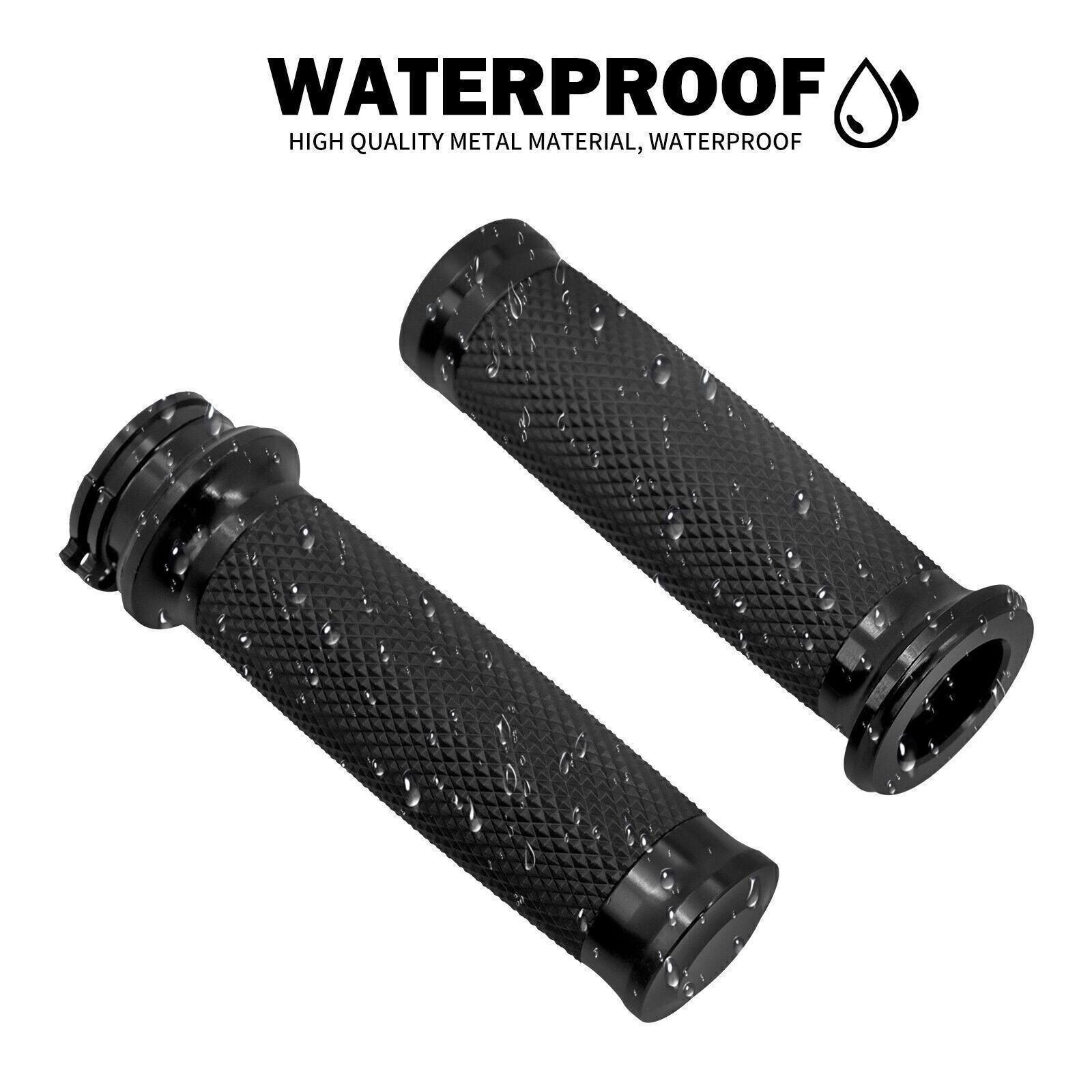 1″ Inch Motorcycle Handle Bar Hand Grips For Harley Honda Yamaha Kawasaki Upgrad