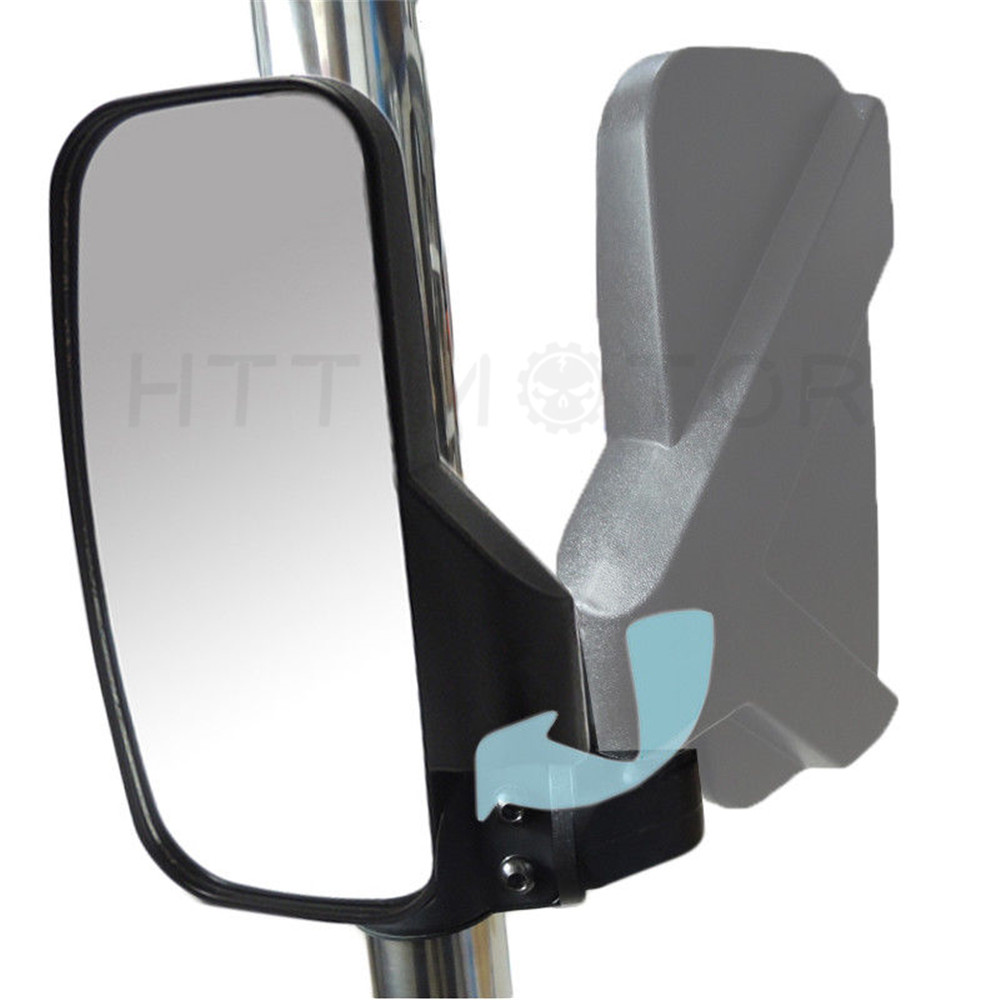 4.25″x8″ Mirror Set UTV Side View High Impact Break Away Convex 1 5/8″-2″ Roll