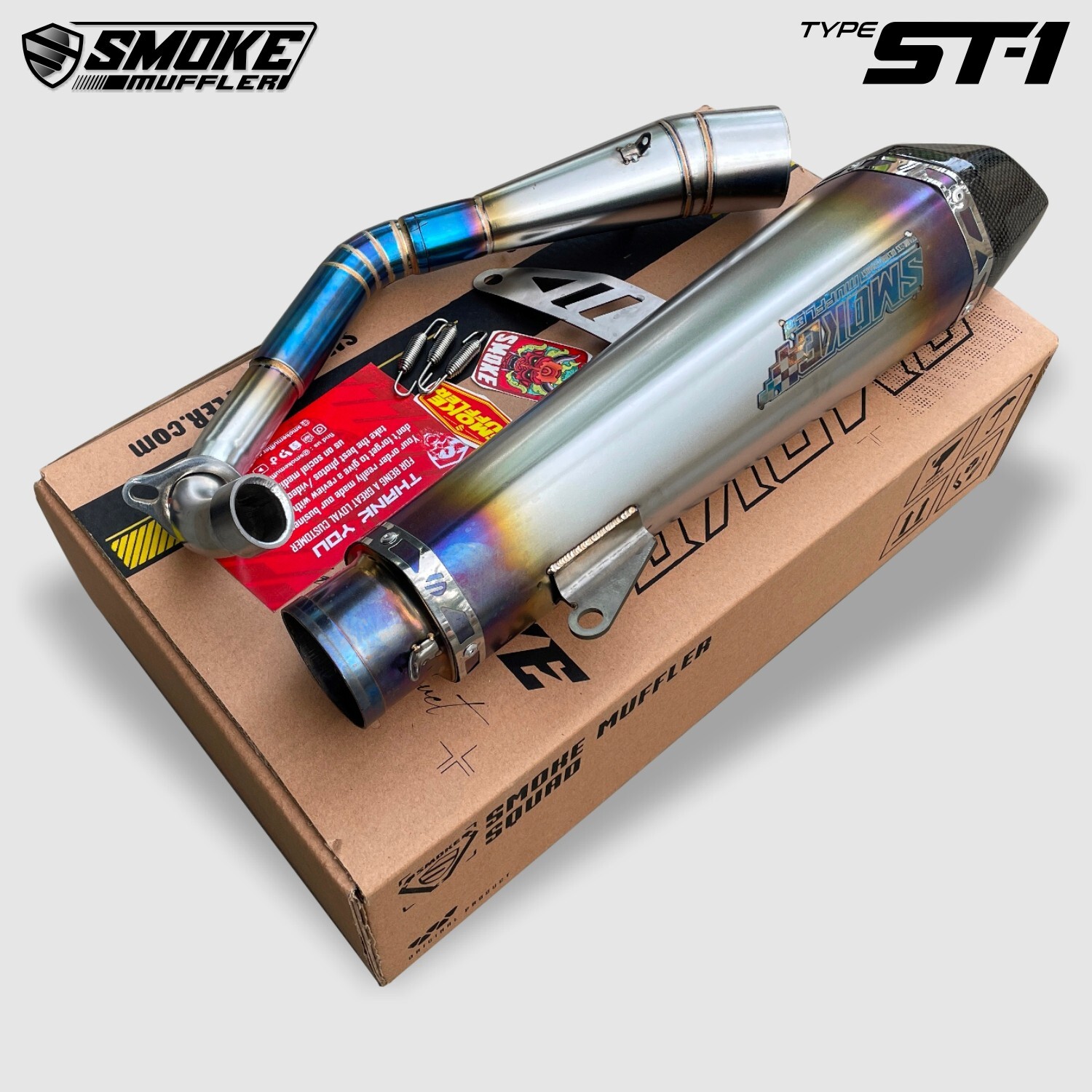 Custom exhaust full system pipes fit 2017-2023 Yamaha Xmax 250 and 300