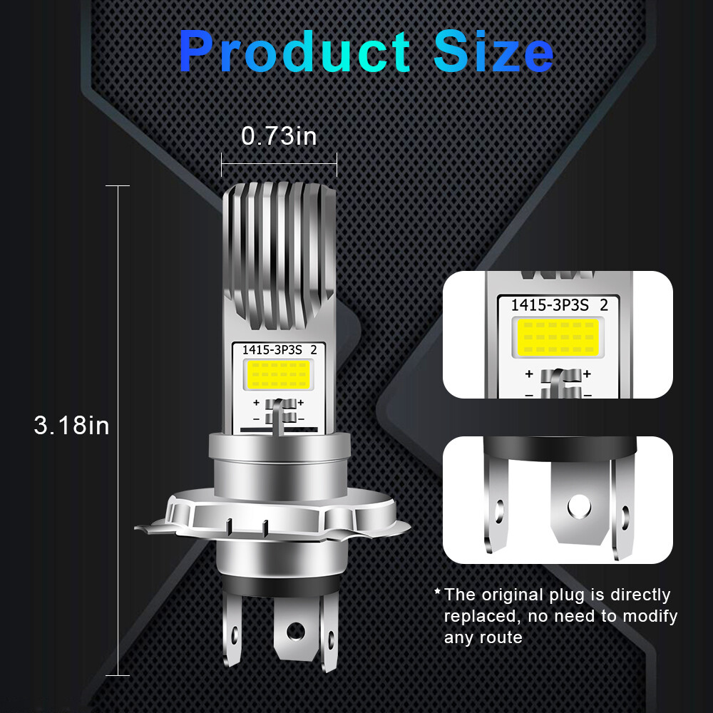 Ultra Hi/Low White LED Bulb for Yamaha 32D-84314-00-00 12V 55/60W Visibility