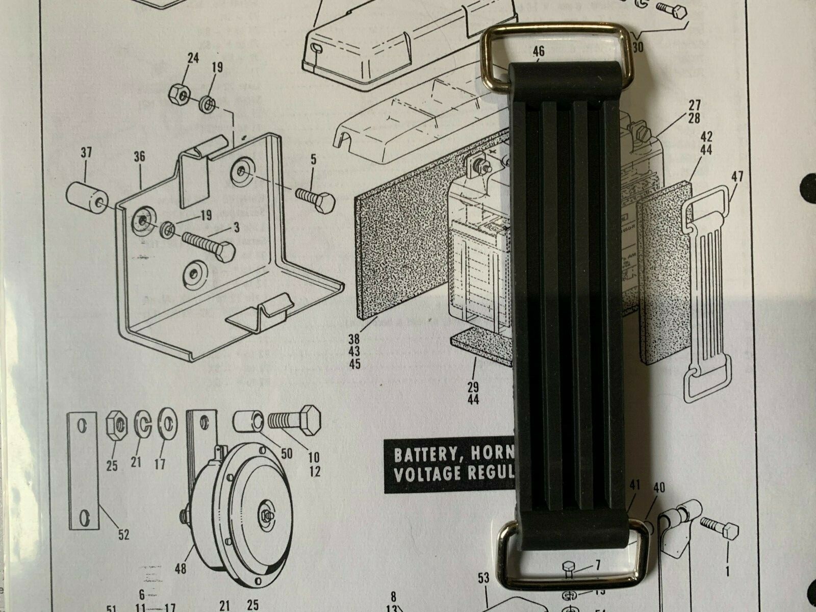 AERMACCHI HARLEY NEW 66382-62P BATTERY STRAP Sprint Rapido Leggero