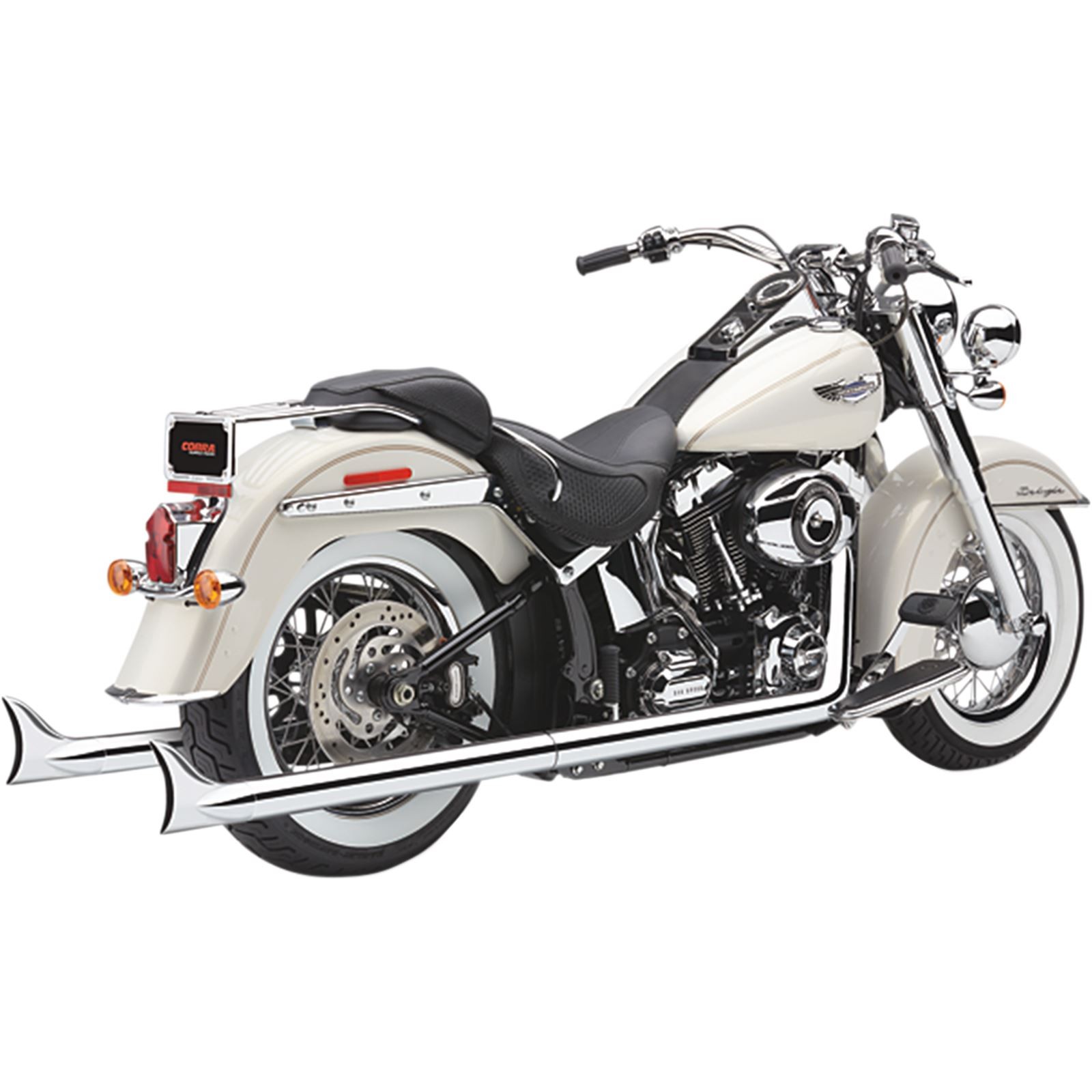 Cobra True Dual Exhaust – Fishtail – ’86-’06 Softail 6987
