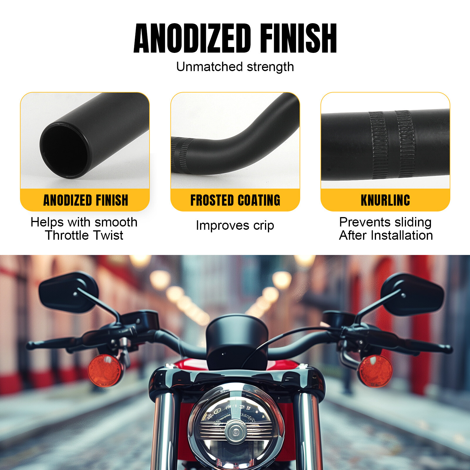 1″ 25mm Motorcycle Tracker Drag Bars Handlebar Black For Triumph Bonneville