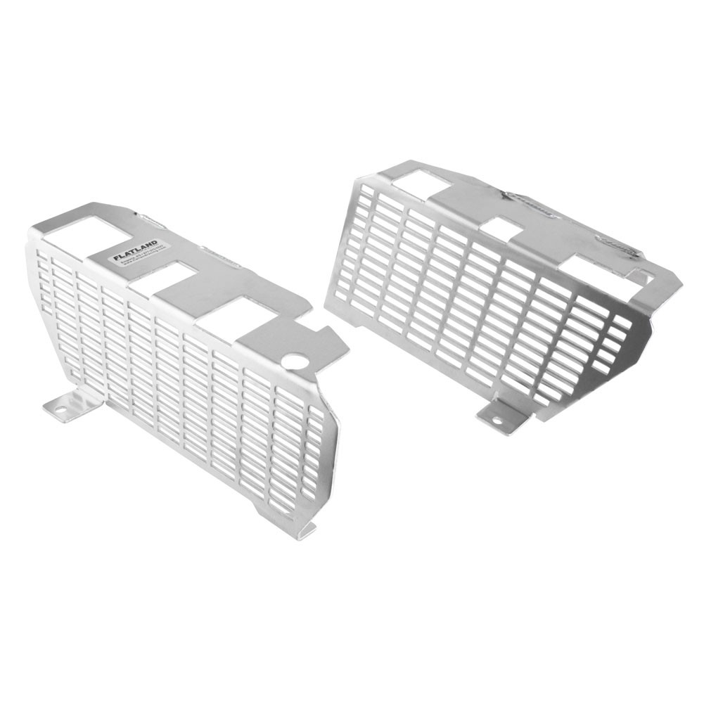 Flatland Racing 26634 Radiator Guards Silver