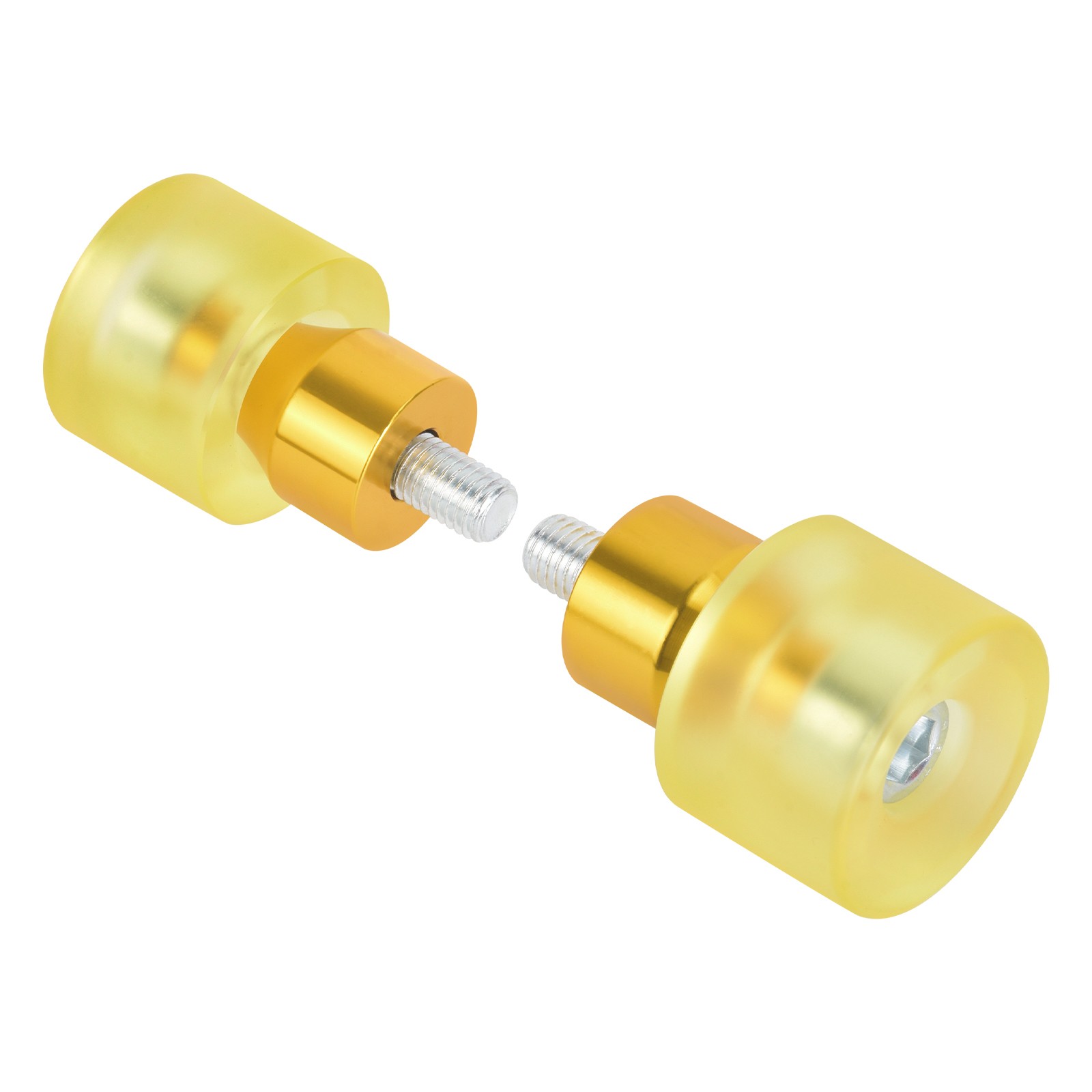 Yellow Crash Bar Guard End Ball Protective Sliders Engine Guard M12 For Harley