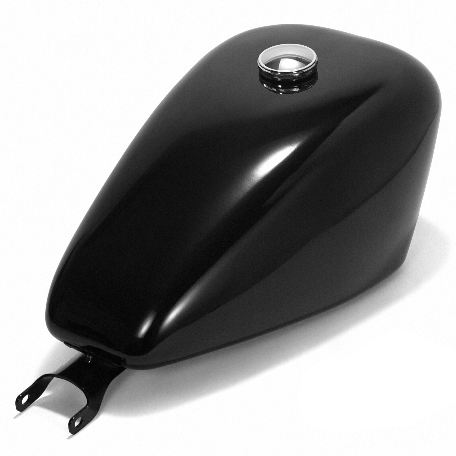 Gloss Black 16L 4.2 Gal Fuel Gas Tank For Harley Sportster 883 1200 XL 2007-Up