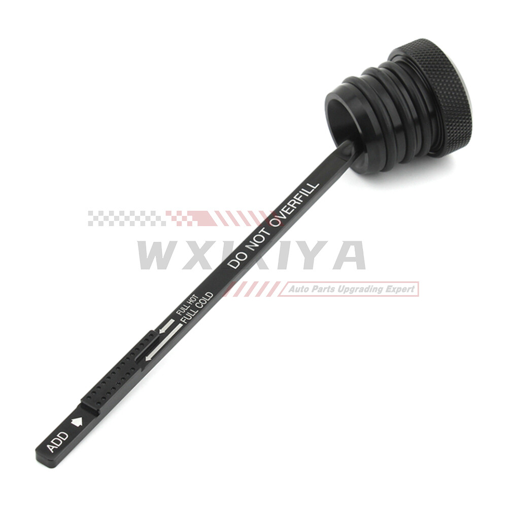 CNC Oil Dipstick Tank Filler Fill Plug Cap For Harley Touring FLTR 1993-98 Black