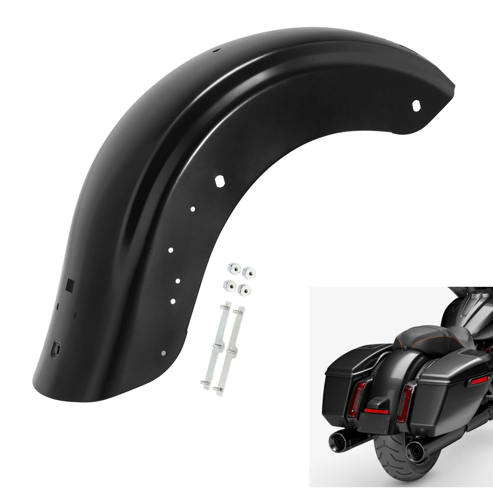 Rear Fender Fit For Harley Touring CVO Street Road Glide 23-25 FLHX FLTRX 24-Up