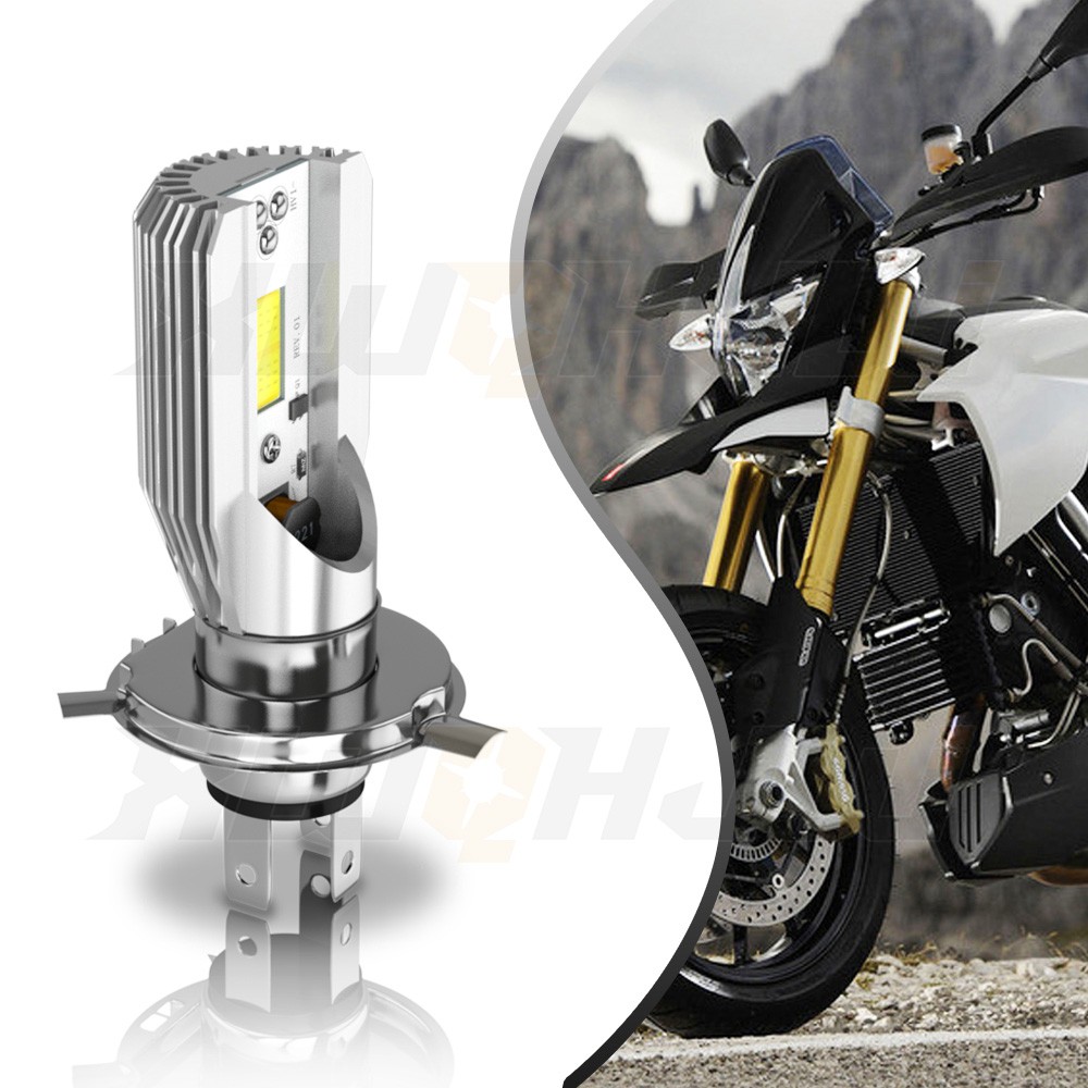 H4 9003 LED Headlight Bulb 6500K White High/Low Beam For Motorcycle