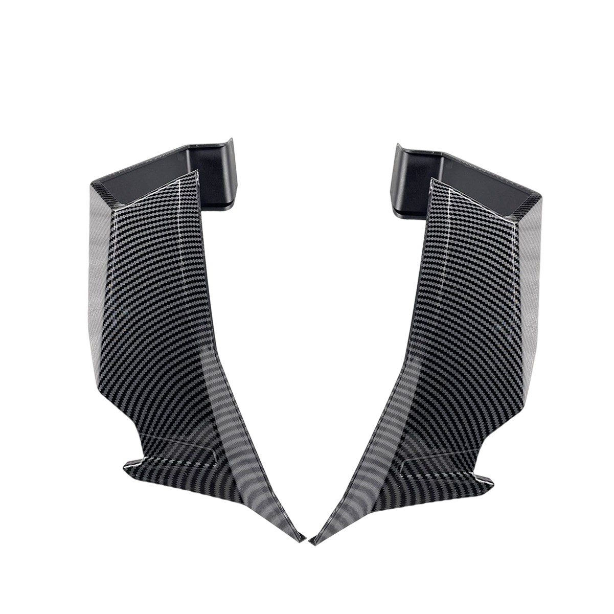 Side Winglets Wing Spoiler Fairing Black Matte For Honda CBR650R 2019-2026