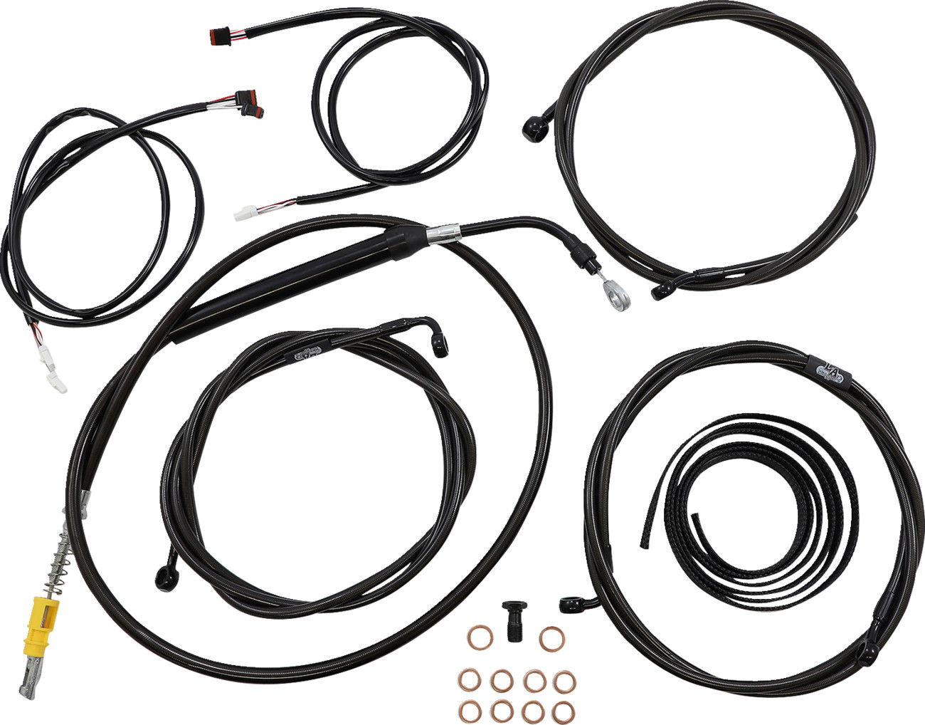 La Choppers Plug-and-Play Cable Kit 15-17in Handlebars 21-22 FLH ABS