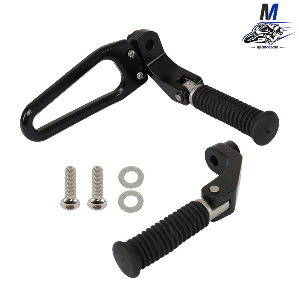 Motorcycle Rear Foot Rests Pedal Passenger Footpegs Mount Kit For BMW 18 Black